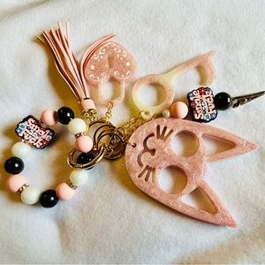 Pink Self Defense‎ Keychain